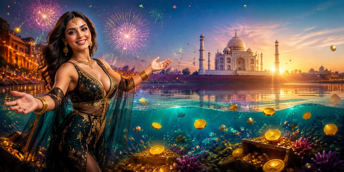 User enjoying fishing game bonus offer in India