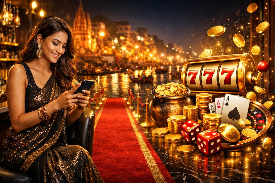 User engaging with casino apps on mobile in Varanasi